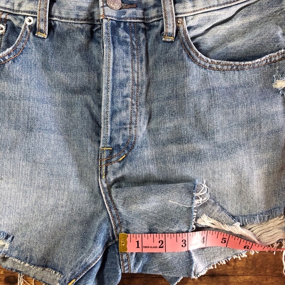 NWT Free People | Distressed Denim Shorts - Picture 8 of 9